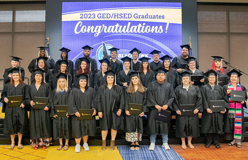 Blackhawk’s GED/HSED Graduates Celebrated in Ceremony