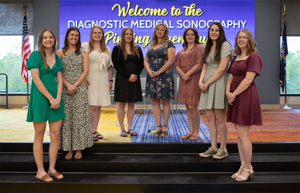 Eight Graduates From Sonography Program Celebrated in Pinning Ceremony