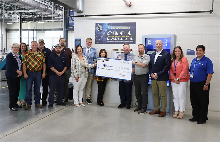 Scot Forge Donates $100,000 to Blackhawk Foundation Fund for the Future of Manufacturing