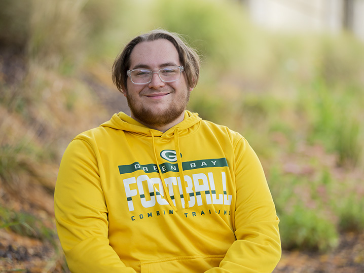 Aiden Murray pictured outside of Central Campus