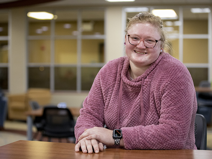 Rebecca Williams inside Central Campus