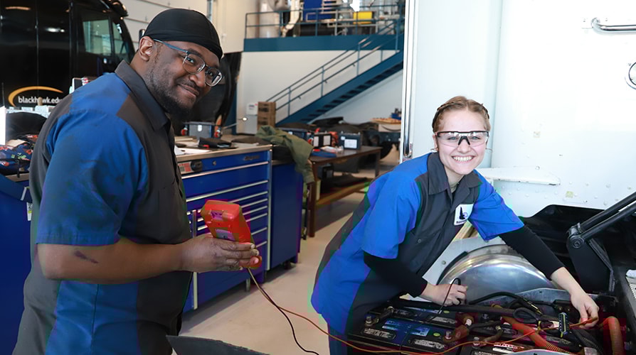 Diesel & Heavy Equipment Technician students