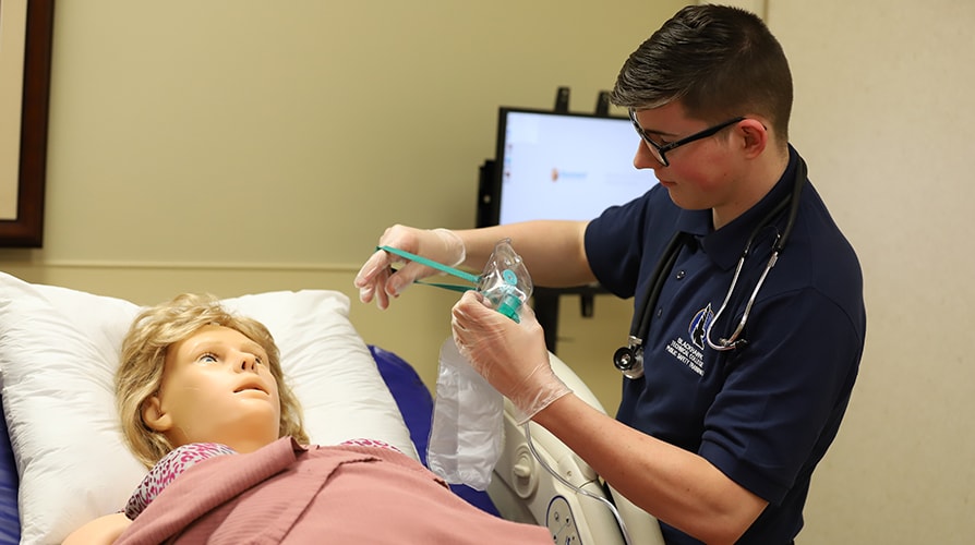 EMT Student with Mannequin