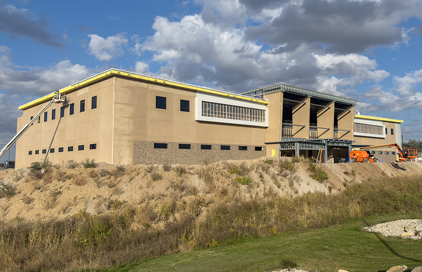 Public Safety Education Center building under construction